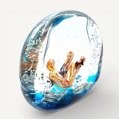 LIGURE | Aquarium with tropical fish in Murano glass