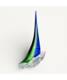 MAGELLANO | Bascule à voile en verre de Murano massif vert et bleu