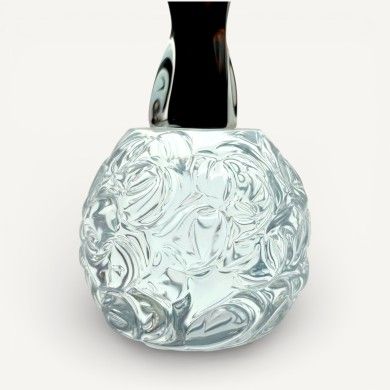 PASSION | Sculpture "The Lovers" Black and Amber | Murano-Store