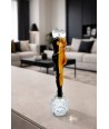 PASSION | Sculpture "The Lovers" Black and Amber | Murano-Store