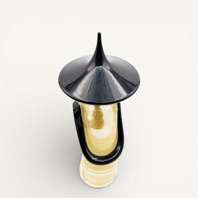 MULAN | Chinese glass sculpture with gold leaf | Murano-Store