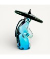 SICHUAN | Artistic Statue | Chinese With Bowed Head | Murano Glass