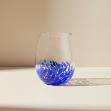 JULIENNE, Conjunto de 6 copos em vidro soprado com manchas | Murano Store