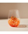JULIENNE, lot de 6 verres en verre soufflé à motifs | Murano Store
