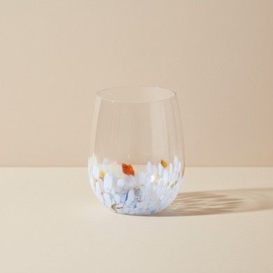 JULIENNE, Set 6 Bicchieri in vetro soffiato a macchie | Murano Store