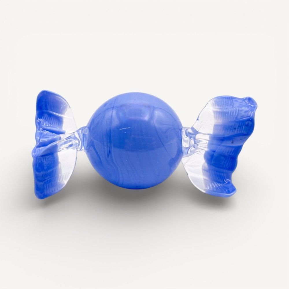 LUNA | Bonbons en verre de Murano en pâte bleue
