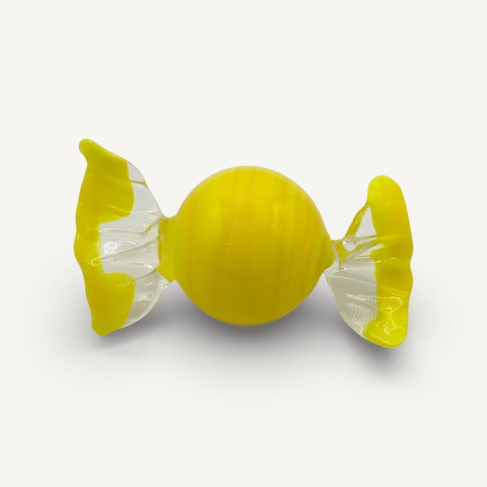 LUNA | Bonbons en verre de Murano en pâte jaune