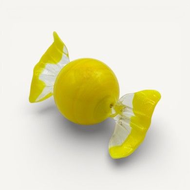 LUNA | Bonbons en verre de Murano en pâte jaune
