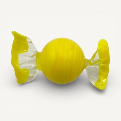 LUNA | Bonbons aus Muranoglas in gelber Masse