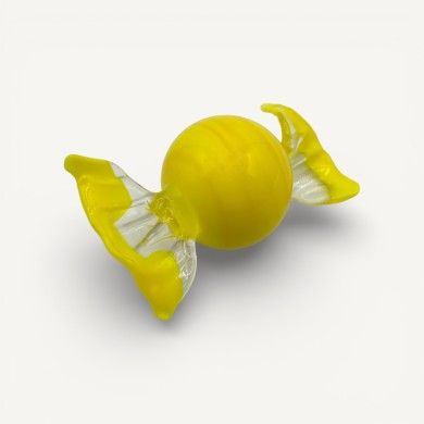 LUNA | Bonbons en verre de Murano en pâte jaune