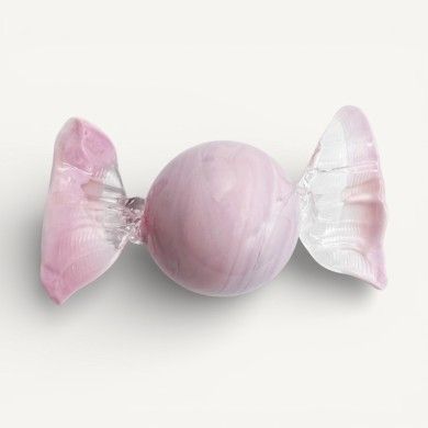 LUNA | Bonbons aus Muranoglas in rosa Masse
