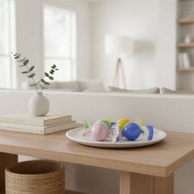 LUNA | Caramelle assortite in vetro di Murano in pasta colorata