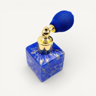 KETTY, porta perfume Celeste com aventurina | Murano Store