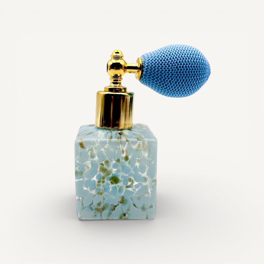 KETTY, porta profumo Celeste con Avventurina | Murano Store
