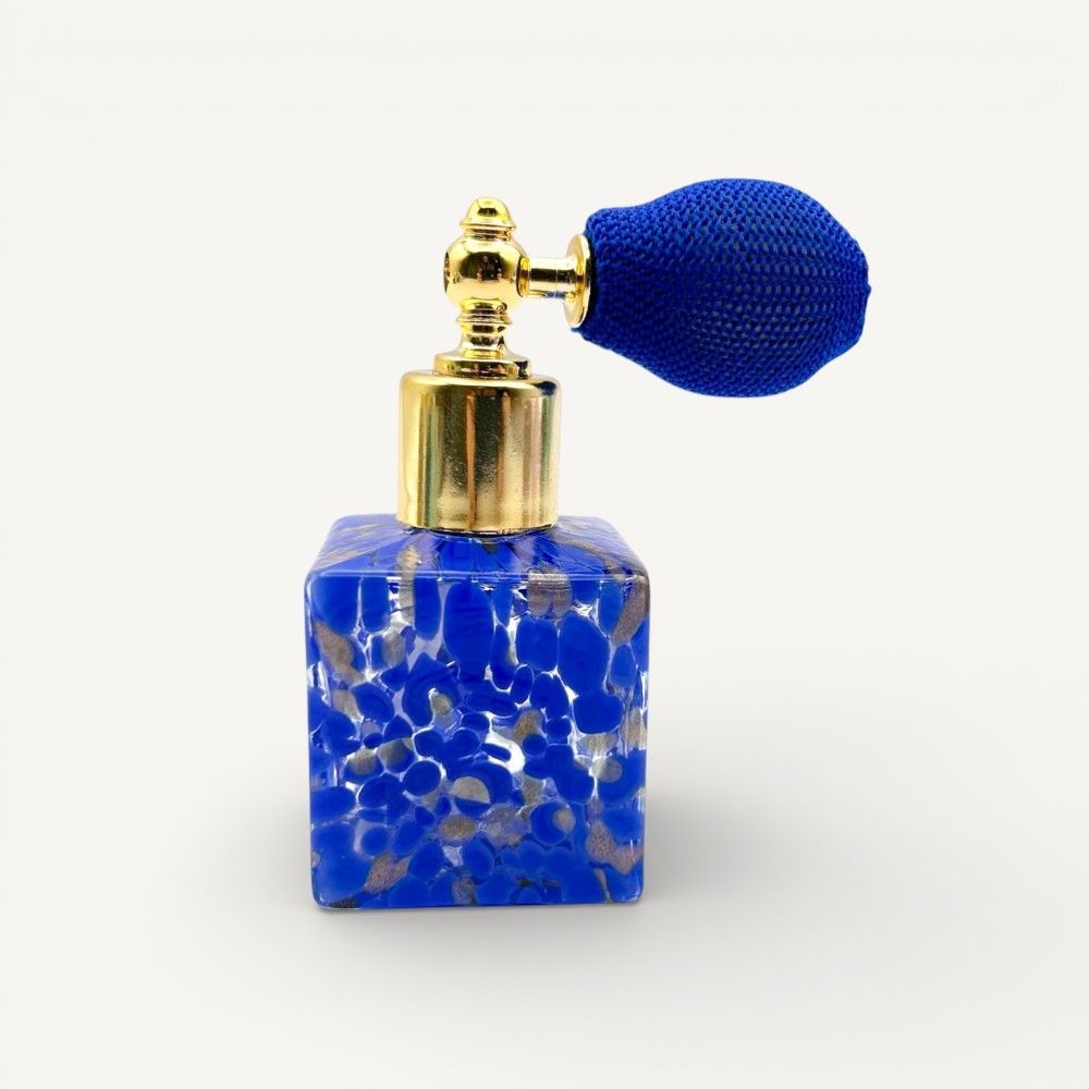 KETTY, porta perfume azul com aventurina | Murano Store