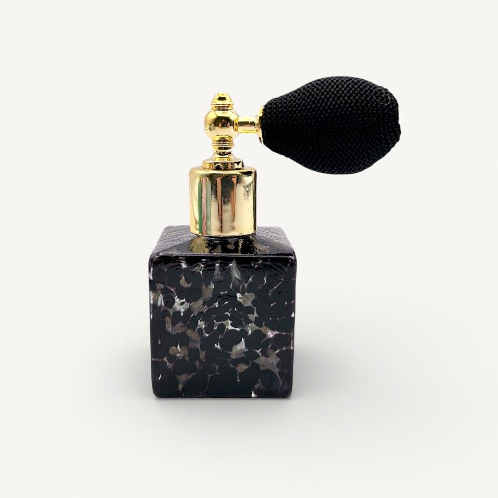 KETTY | Frasco preto para perfume com vaporizador | Murano Store