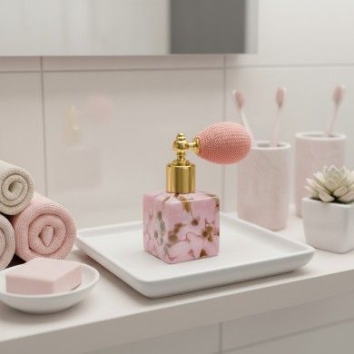 KETTY, Bottiglietta porta profumo in vetro rosa | Murano Store
