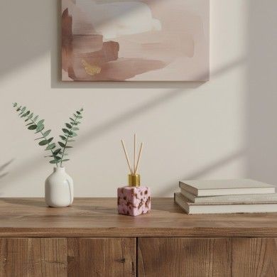 KETTY, Bottiglietta porta profumo in vetro rosa | Murano Store