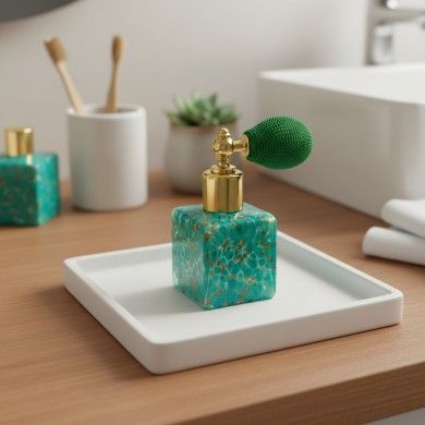 KETTY, Parfümflakon aus Muranoglas mit Aventurin | Murano Store