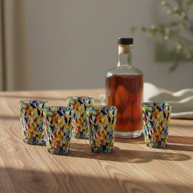 FANTASY | Set de 6 verres à liqueur | Design | Verre de Murano