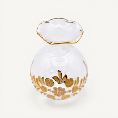 RAFFAELLA | Pequeña botella de cristal y oro | Murano Store