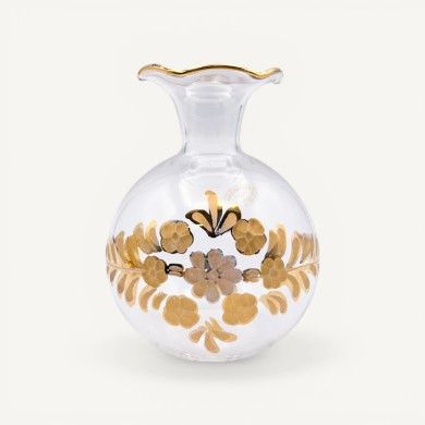 RAFFAELLA | Frasco pequeno em cristal e ouro | Murano Store