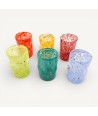 "Goti" PIERRE en cristal de Murano con manchas de colores | Vasos artesanales