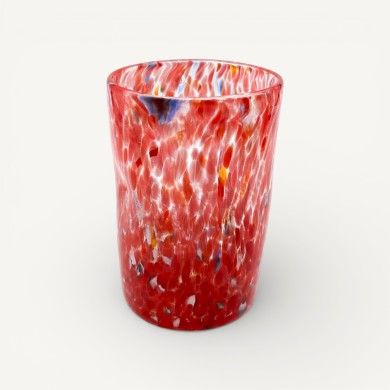 « Goti » PIERRE en verre de Murano à taches colorées | Verres artisanaux