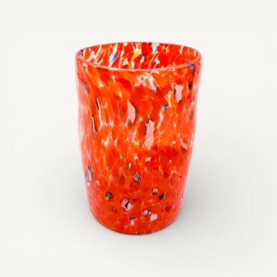 "Goti" PIERRE in Murano Glass with Colored Spots | Handcrafted Glasses