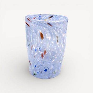 „Goti“ PIERRE aus Muranoglas mit farbigen Flecken | Handgefertigte Gläser