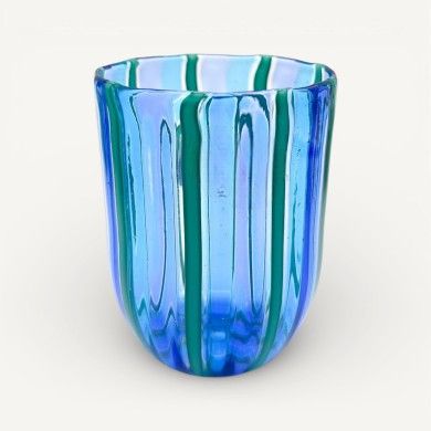 CANNE glasses in Murano glass | Goblets with colored rods