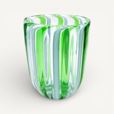 Verres CANNE en verre de Murano | Verres avec cannes colorées