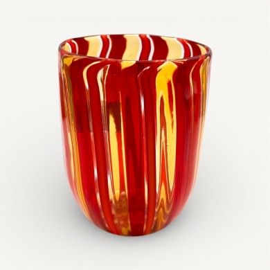 Verres CANNE en verre de Murano | Verres avec cannes colorées