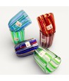 CANNE glasses in Murano glass | Goblets with colored rods