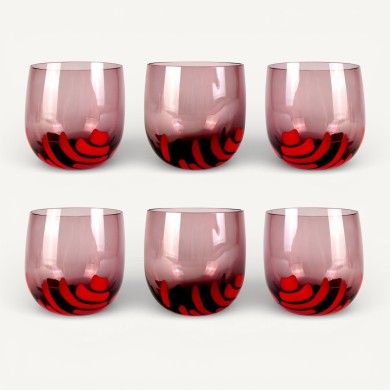 BURCI, Verres design en verre de Murano | Décor en pâte de verre