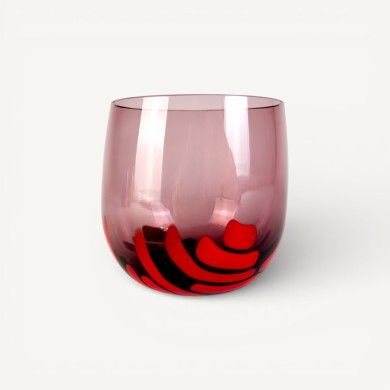 BURCI, Designer Murano glass tumblers | Glass paste decoration