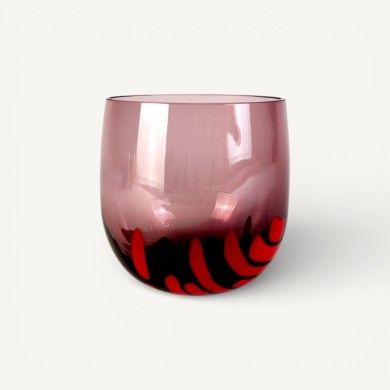 BURCI, Bicchieri di design in vetro Murano | Decoro in pasta di vetro