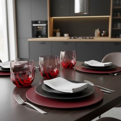 BURCI, Verres design en verre de Murano | Décor en pâte de verre