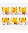 BURCI, Verres design en verre de Murano couleur ambre | Murano Store