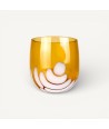 BURCI, Verres design en verre de Murano couleur ambre | Murano Store