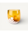 BURCI, Bicchieri di design in vetro Murano color ambra | Murano Store