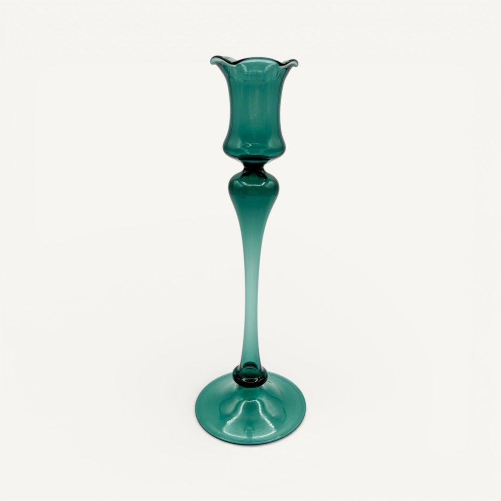 DALIA blown glass candle holder | Elegant design