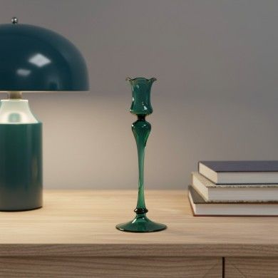 DALIA blown glass candle holder | Elegant design