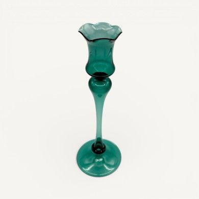 DALIA blown glass candle holder | Elegant design