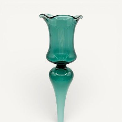 DALIA blown glass candle holder | Elegant design