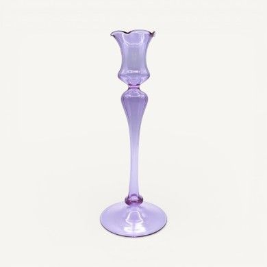 DALIA blown glass candle holder | Spring table decorations