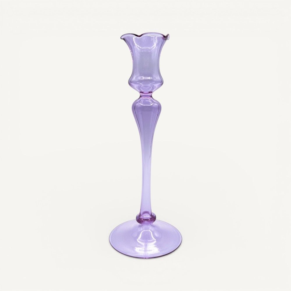 Bougeoir DALIA en verre soufflé | Décorations de table printanières