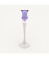 CLEDIS candle holder in two-tone blown glass | Elegant design