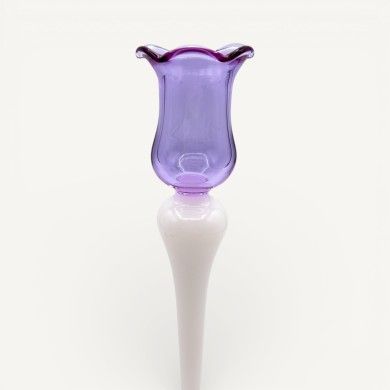 Portacandele CLEDIS em vidro soprado bicolor | Design elegante