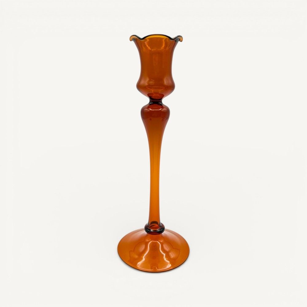 Porta-velas DALIA em vidro soprado | Decorações de mesa primaveris